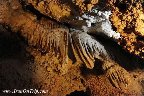 Chal Nakhjir Cave in Iran