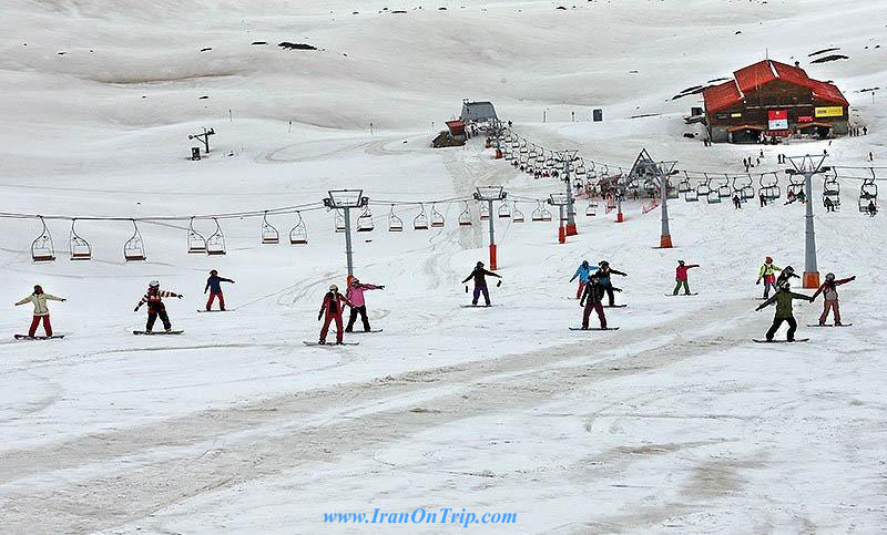 Tochal ski pist - Iran ski pistes