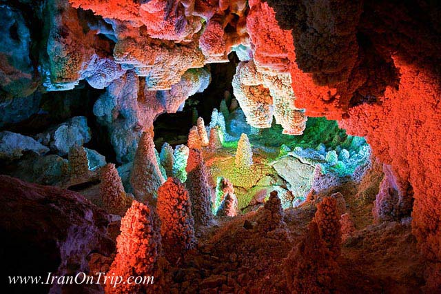 Chal Nakhjir Cave in Iran