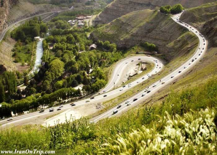 Chalus Road in Iran - Chaloos Road of Iran