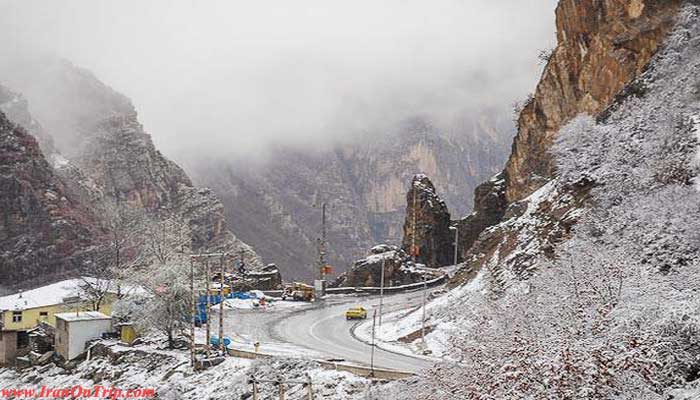 Chalus Road in Iran - Chaloos Road of Iran