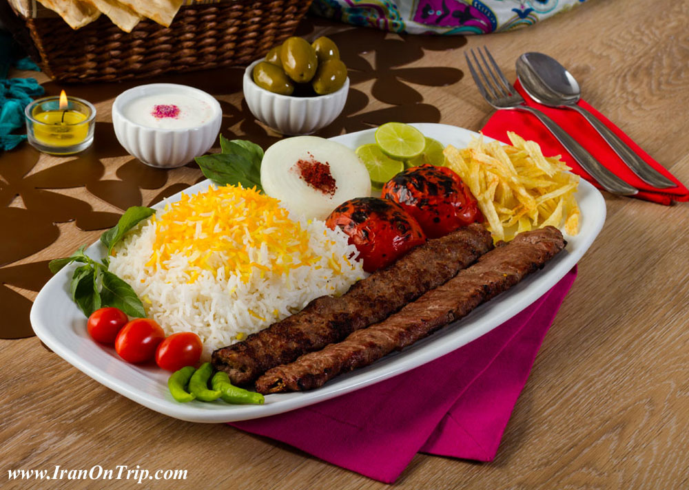 Chelo-Kabab or Chelow Kabab - Persian Food - Iranian Food - Iranian Cooking