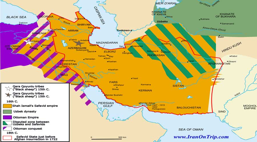 Mao of Shah Ismail's empire