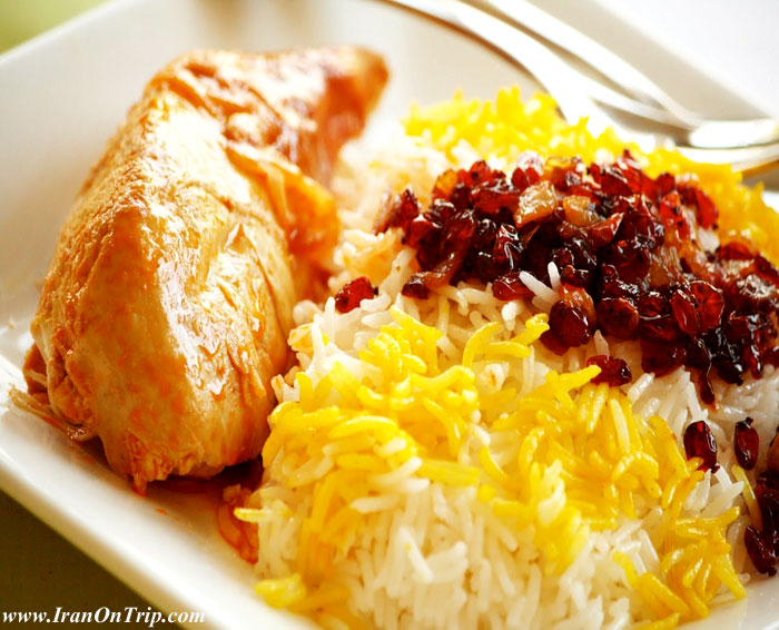 Zereshk Polo - Iranian Food - Persian Cuisine - Persian Cooking - Iranian Cooking