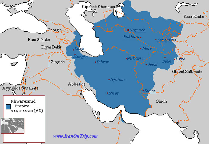 Khwarazmian Empire map