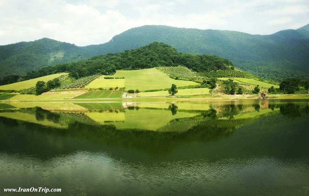 Shafi-abad-village-pond-Golestan-Iran 